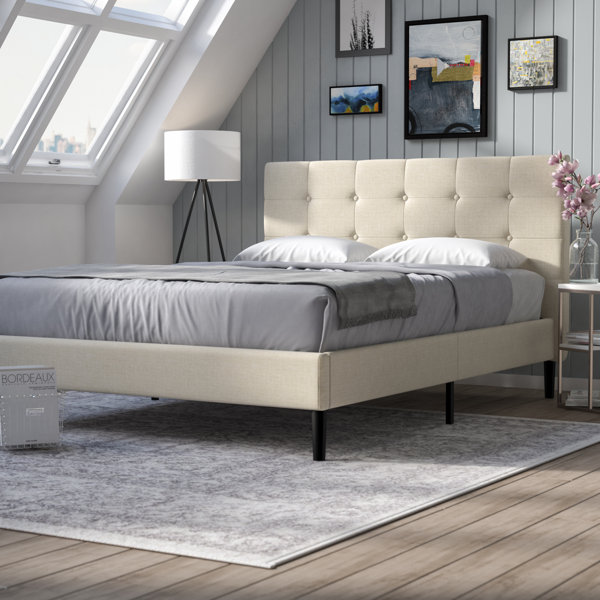 Zipcode Design Leonard Upholstered Bed Frame & Reviews Wayfair.co.uk